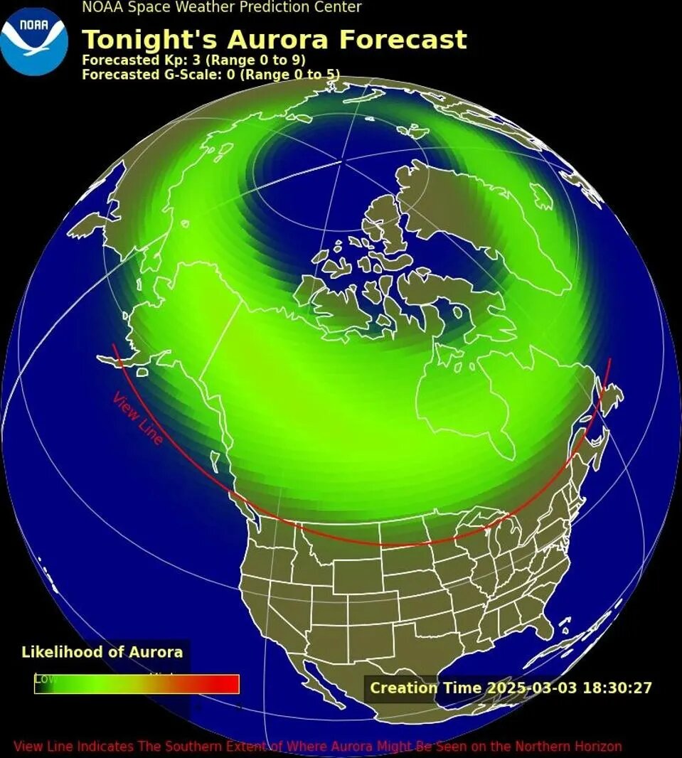 Northern Lights Forecast: Map Shows Aurora Borealis Set To Dazzle Us Again In These States Tonight